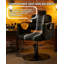  Fauteuil de salon pivotant surdimensionné à 360 degrés, fauteuil de coiffeur inclinable robuste à pompe hydraulique-498236475