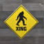 Panneau d'avertissement d'avertissement Bigfoot XING