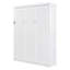 Grand lit escamotable mural avec tablettes