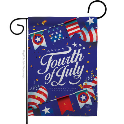 Double Sided Polyester Independence Day House Flag