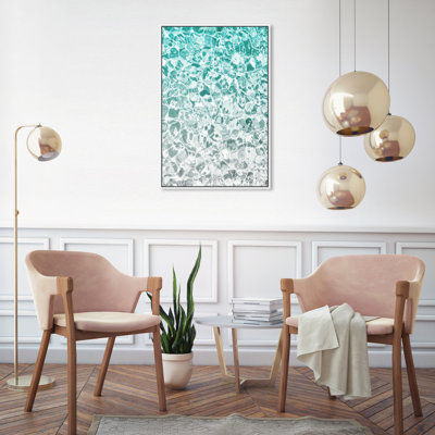 Clear Aqua Waters Coastal - impression d'art graphique