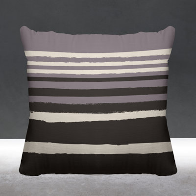 Striped Outdoor Reversible Throw Pillow