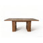 Table de salle à manger extensible avec 2 armoires de rangement dissimulées, 160 à 200 cm, 6 à 10 couverts, table de cuisine moderne avec rangements cachés-683266863