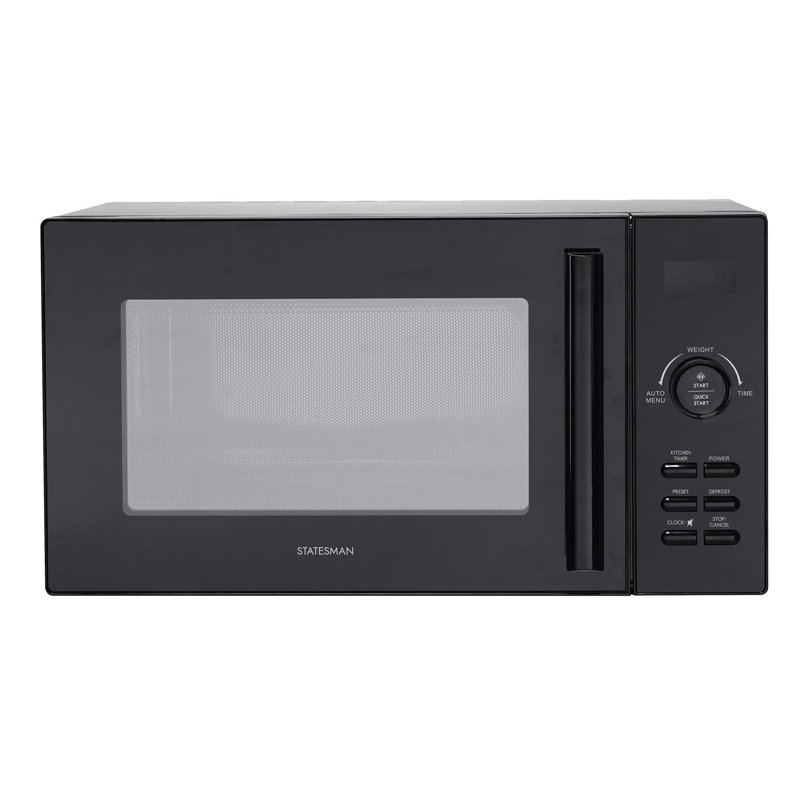Statesman 23L 900W Digital Solo Microwave Silver, Black