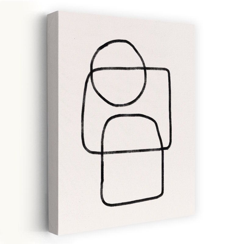 Minimalist Line Composition 10 by Little Dean - Wrapped Canvas Print, 45.72 cm H x 30.48 cm W