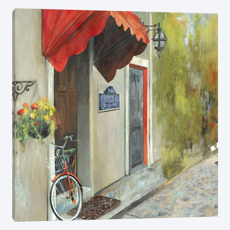 «Stoping» par PI Studio - Impression sur toile tendue sur châssis, H 18 po x l 18 po x P 1,5 po, Pas de tapis, Toile tendue