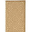 Tapis d'intérieur / extérieur à motif géométrique brun / naturel Arneshia-51218962
