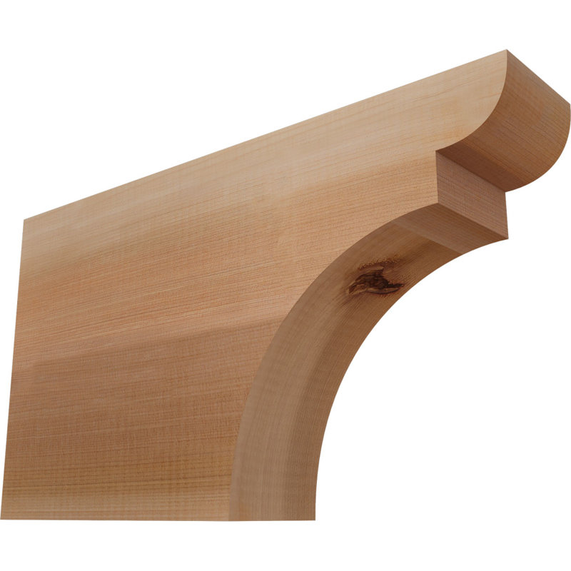 Yorktown Smooth Rafort Tail, Cèdre rouge, H 10 po x l 18 po x P 3,5 po