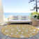 Machine Washable Indoor/Outdoor Christmas Tree Xhevrie Gold Rug