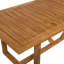 Beaver Rectangular Teak Solid Wood Outdoor Dining Table - 90 cm W 240 cm D