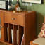 Buffet et armoire de rangement multifonctionnels en bois 39,37 po