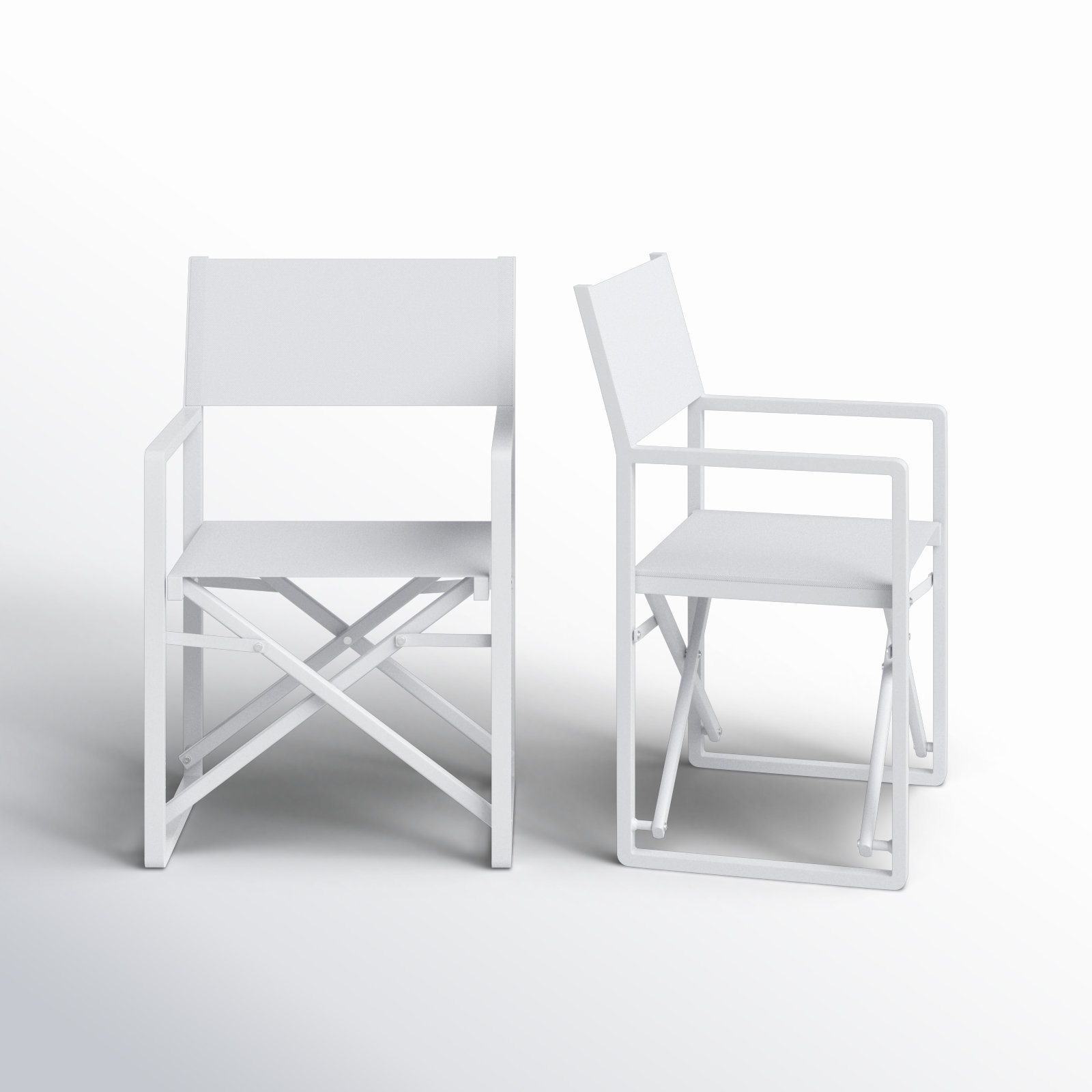 Sunset Foldable Patio Armchair, White