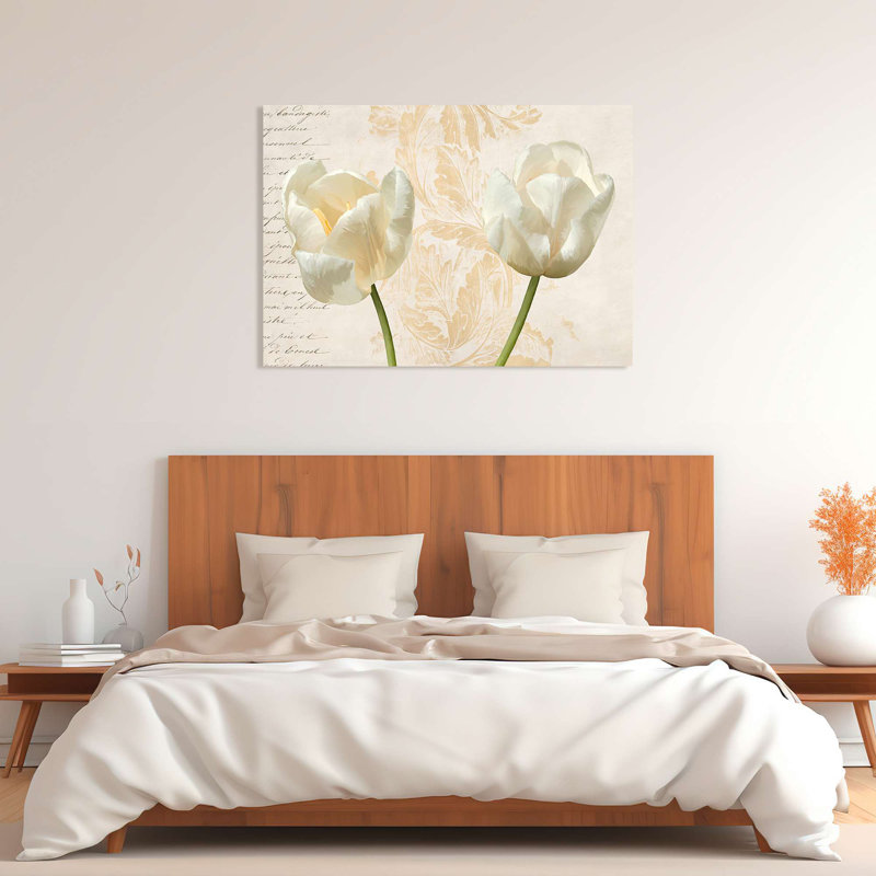 " Panel: Two Tulips" By Elena Dolci, 60cm H x 80cm W