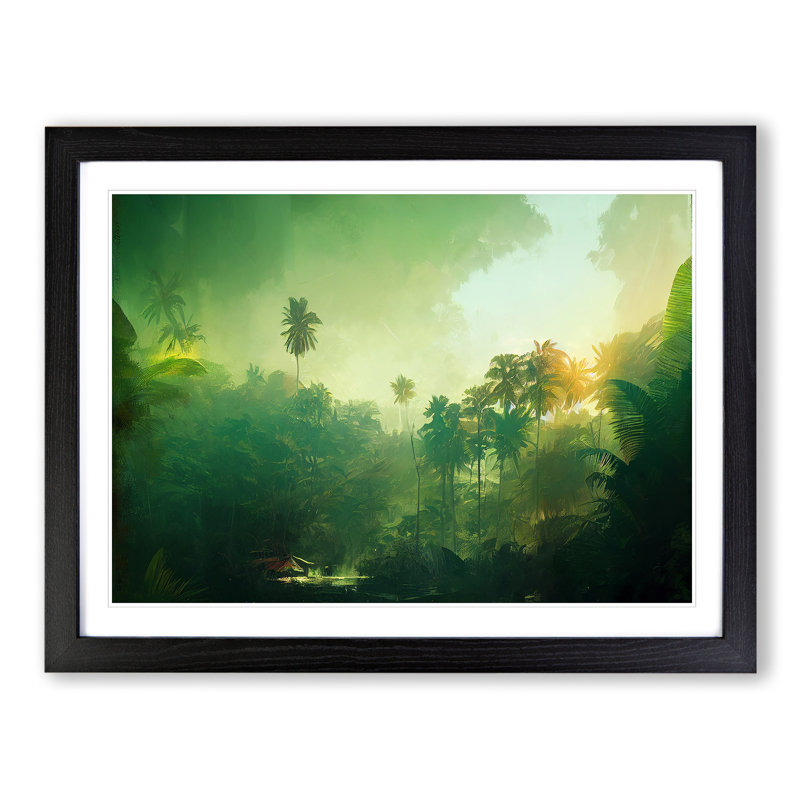 Tropical Forest Vol.2 - Framed Print, Black, 46cm H x 64cm W x 2cm D