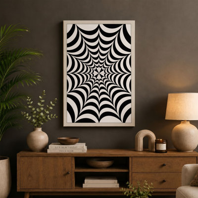 Optical Illusion Web Abstract - Wrapped Canvas