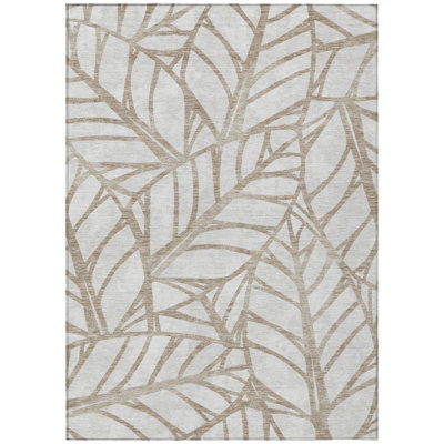 Neysa Washable Floral Indoor / Outdoor Rug
