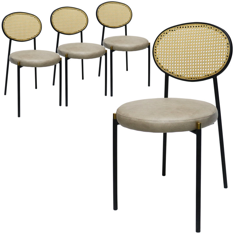 Chaise d'appoint de salle à manger Dannea, Taupe