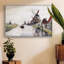 Windmills In Holland, 1871, reproduction d'art sur toile-92472127-92472126