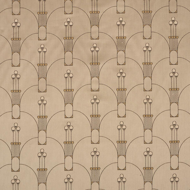 Swanson Scallop Fabric, Black