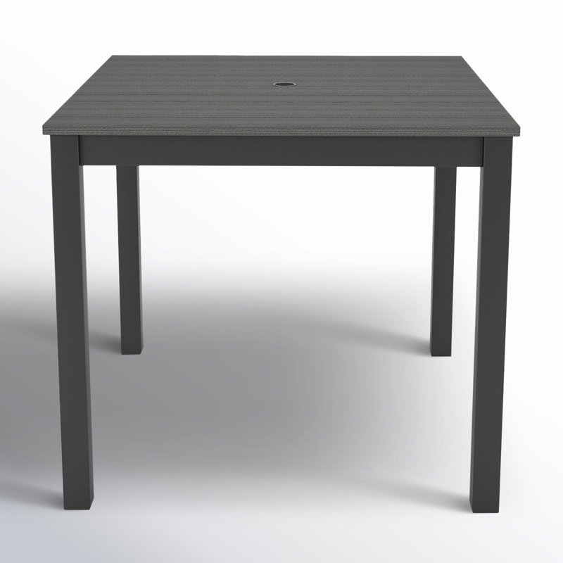 Table de salle à manger Townsend, L 33 po x L 33 po x H 29 po, Gris