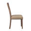 De 2 chaises d'appoint - confortable, finition érable, tissu à haut dossier (2) confortable