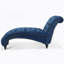 Chaise longue sans accoudoirs touffetée