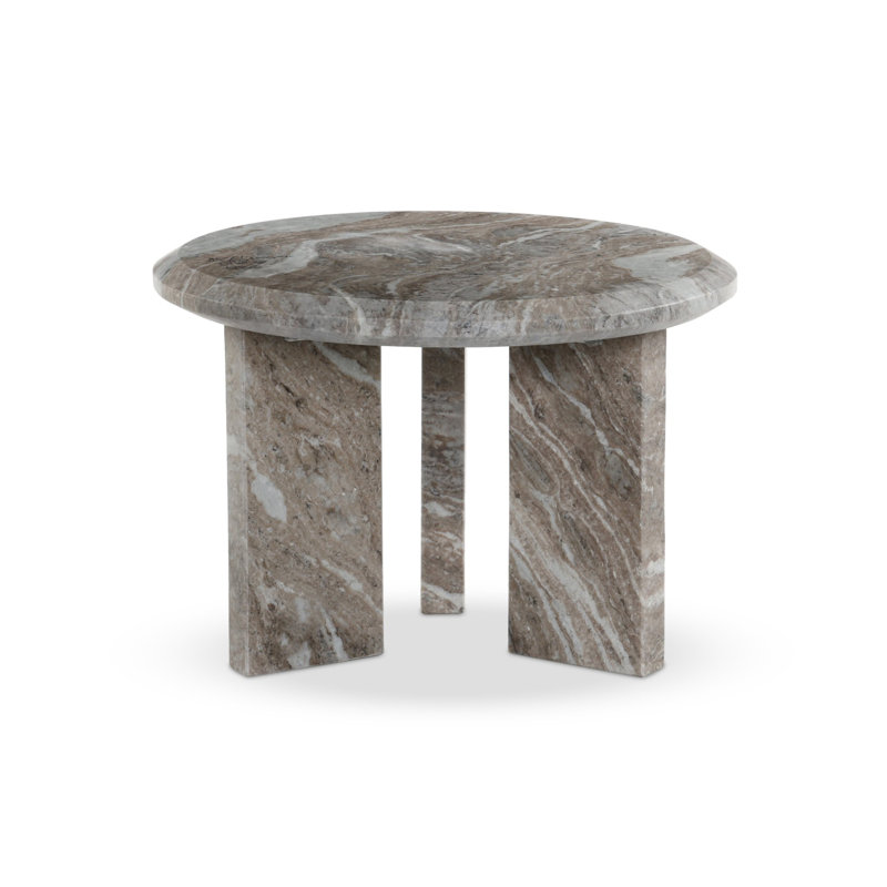 Annamari Nesting Coffee Table- Large-Dark Taupe Marble Solid