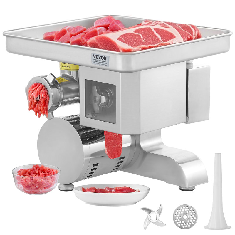 Commercial Electric Meat Grinder Slicer 11 Lbs/Min Sausage Stuffer Maker Kitchen
