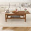 Table basse à plateau relevable avec rangement, table basse rectangulaire à plateau relevable, table centrale pour le salon