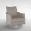 Chaise berçante pivotante tissée Bentley Oyster-30564880