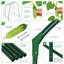 Support en treillis de jardin à largeur réglable pour plantes grimpantes, cadre robuste pour tomates, haricots, roses