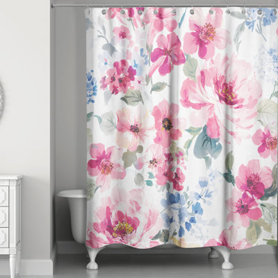 Rideau de douche simple floral Wadhurst