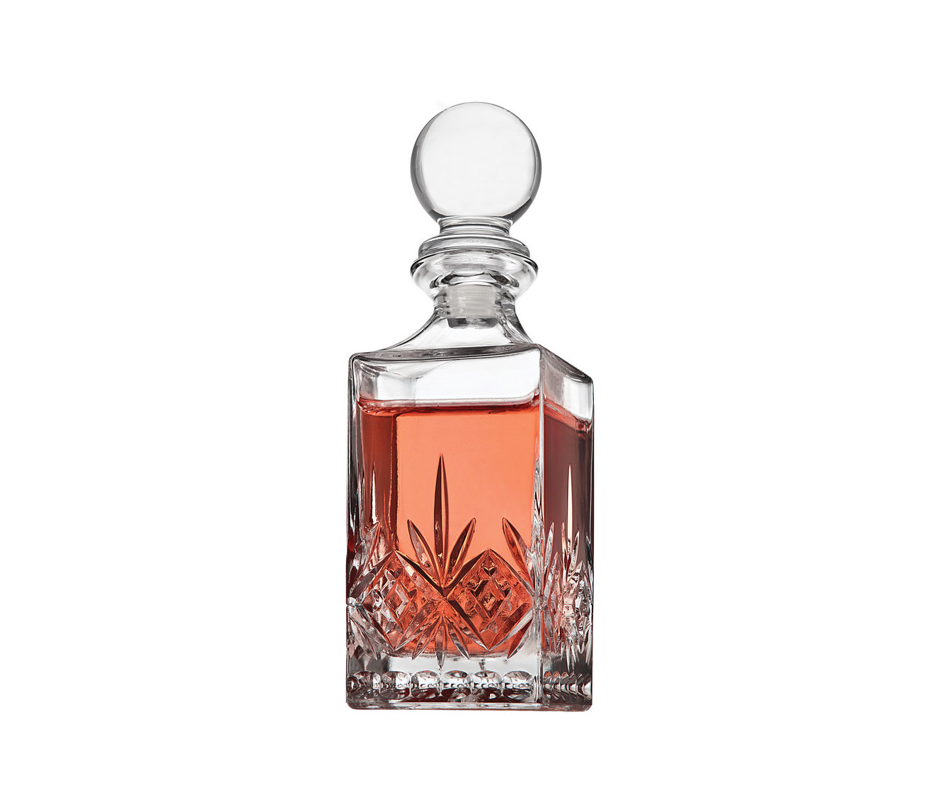 Godinger Silver Art Co Dublin Crystal Mini Whiskey Decanter 8oz ...