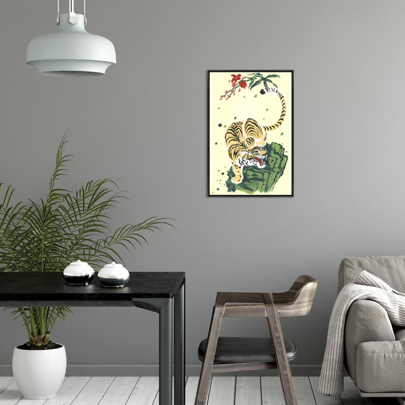 Jade Tiger Print by Sam Nash, 37.5" H x 25.5" W