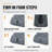 Nomic SOLAIR Lightweight Sleeping Pad for Backpacking and Camping, Granite