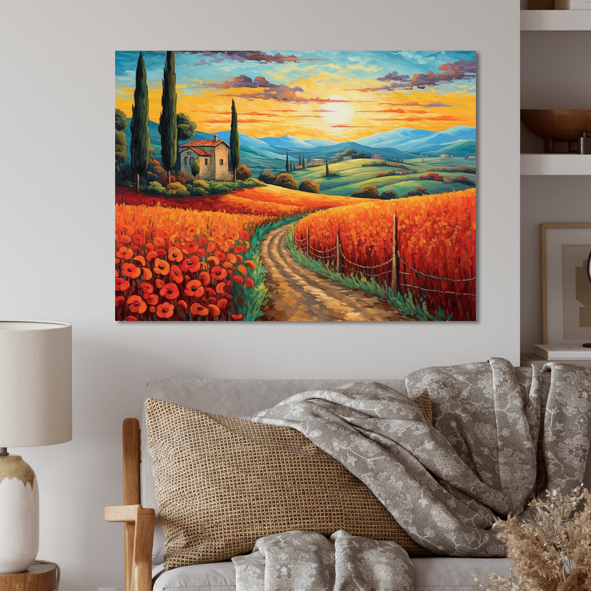 Winston Porter Valley Getaway I - Countryside Print on Metal | Wayfair