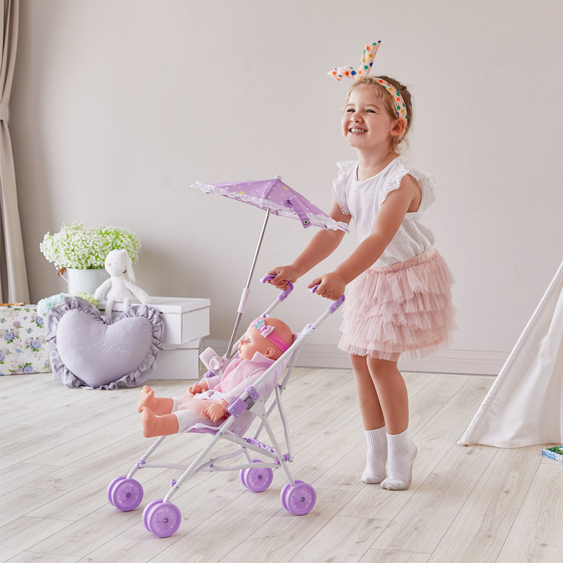Olivia Baby Doll Stroller with Parasol