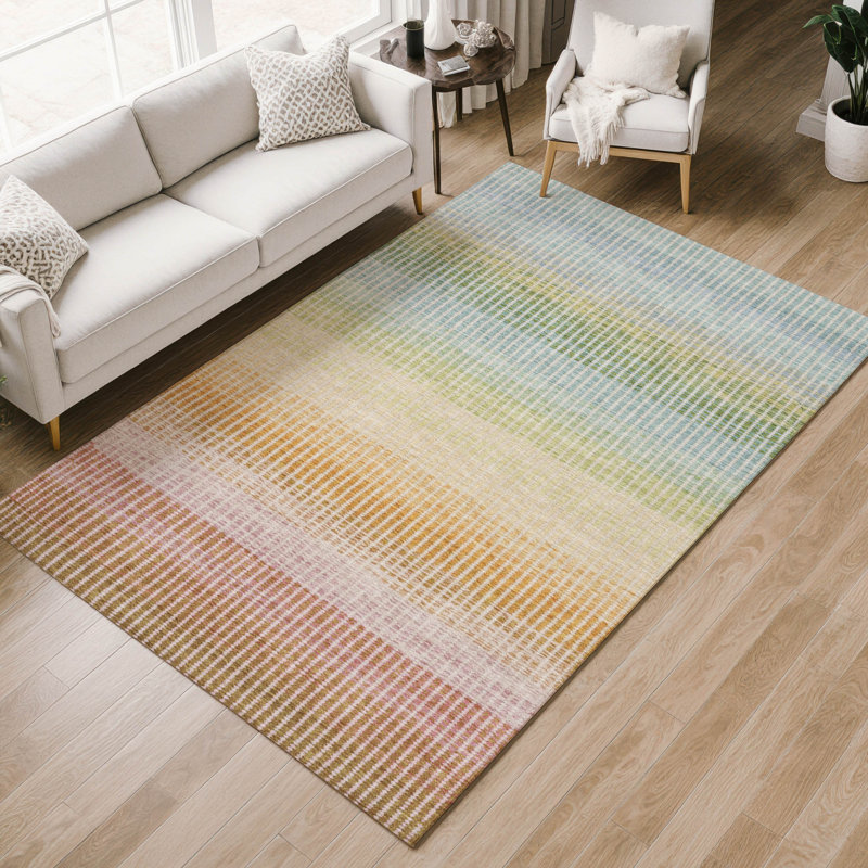 Tapis intérieur / extérieur lavable à la machine Jouett ACN2313, Rectangle 9 pi x 12 pi