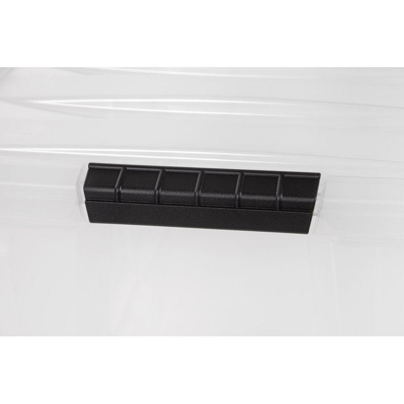 ClearView 16.5" Stackable Storage Box with Secure Latching Buckles