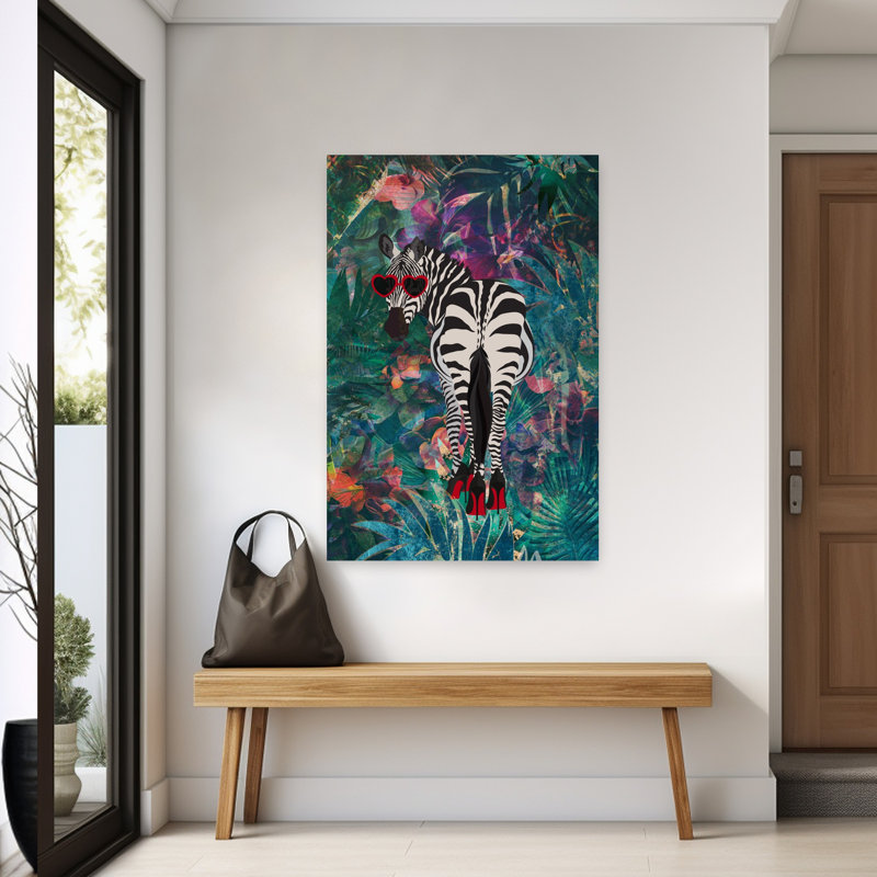 Art mural contemporain de style abstrait, H 60 po x l 40 po