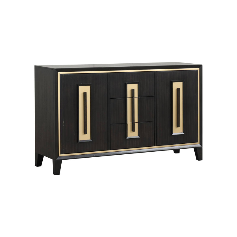 Desserte contemporaine l 60,4 po, espresso