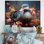 «Grey Duck», art mural canard gris