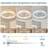 Zephyrlux Feather Frame Ceiling Fan with Reversible DC Motor and Remote Control