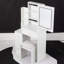 Petite coiffeuse 29,2 "+ tabouret rembourré-1786920854