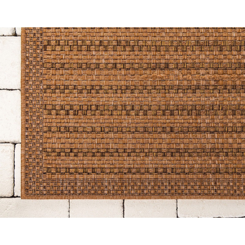 Striped Indoor / Outdoor Rug, Rectangle 8' x 11'4"