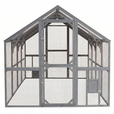 Grand poulailler extérieur en bois 110 po