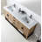 Winchester 72'' Natural Wood Veneer Plywood Bathroom Vanity with Engineered Quartz Top-1833731164-1833731165