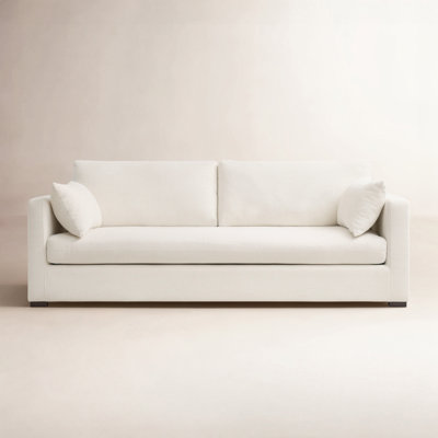 Haven 87.8" W Upholstered Sofa,White