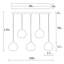 Napoli 5 - Light Black Kitchen Island Pendant