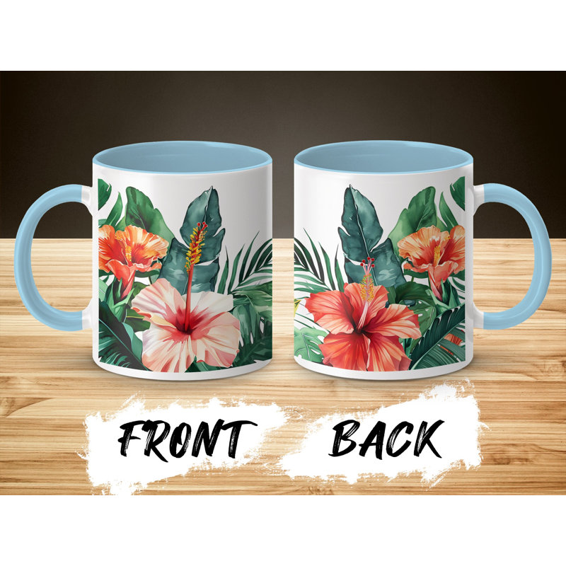 Ceramic Coffee Mug, Light Blue